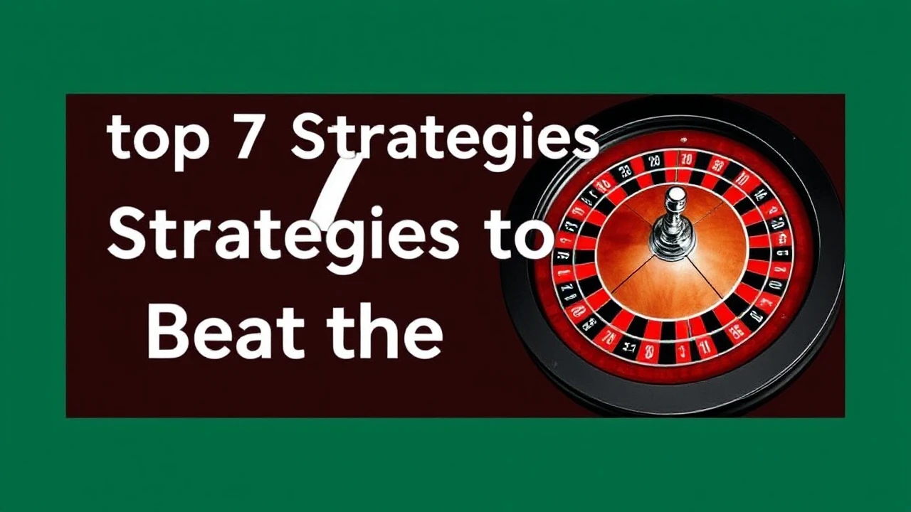 Top 7 Strategies to Beat the House in Roulette